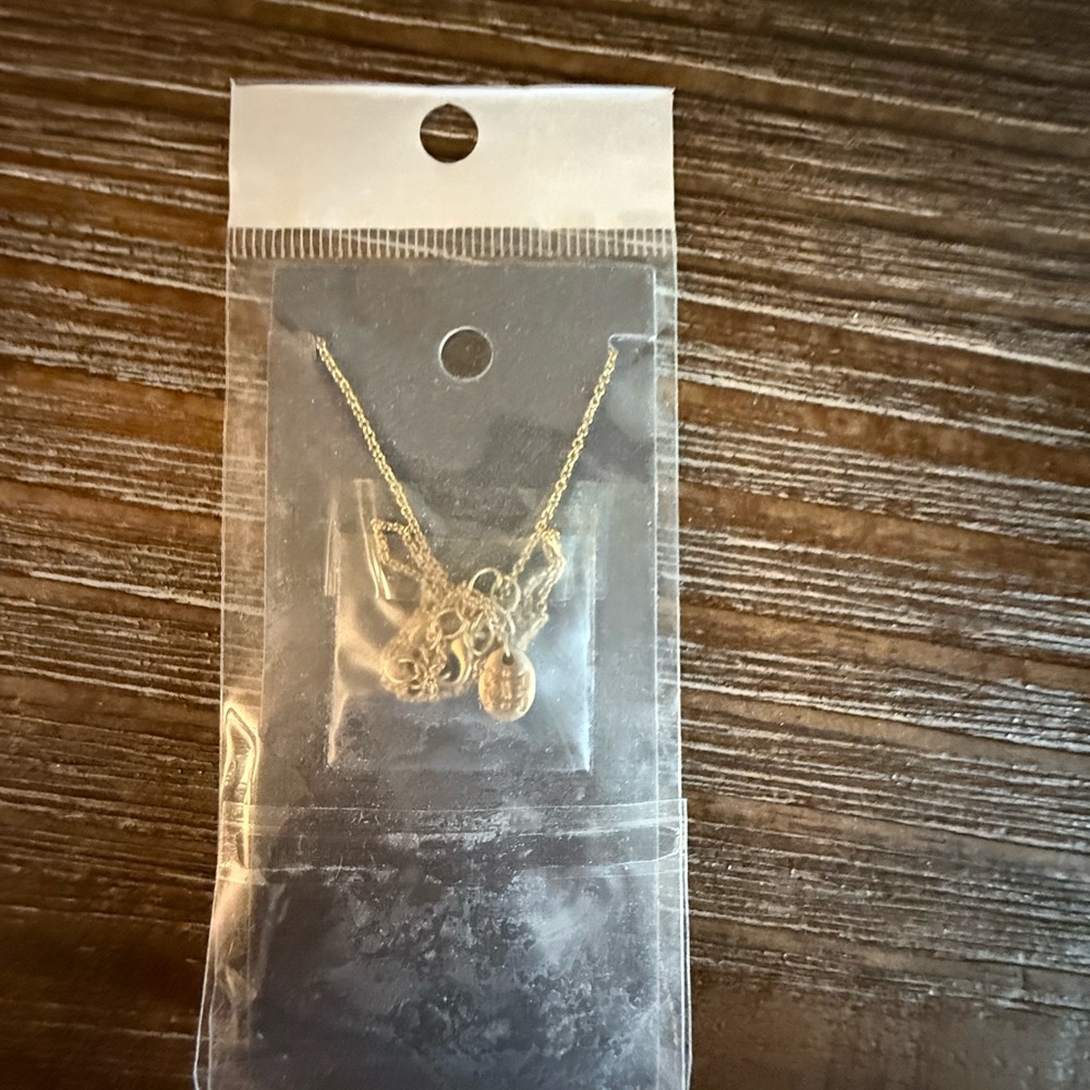 Gold Triangle Pendant Necklace - Picture 3 of 3